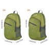 Outlander Ultra Lightweight Packable Water Resistant Travel Hiking Backpack size