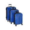 Travelers Choice Sedona 100 Pure Polycarbonate Expandable Spinner Luggage blue