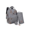 Diaper Bag Backpack with Portable Changing Pad grey