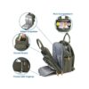 Diaper Bag Backpack with Portable Changing Pad open